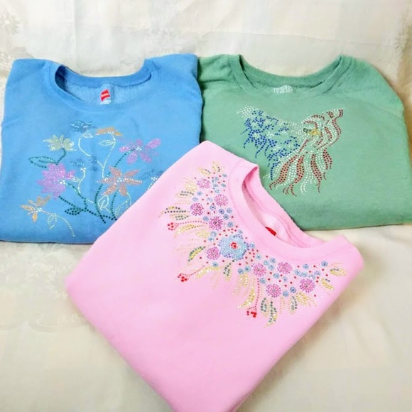 Hanes Tops - ✌️Beaded Sweatshirt Bundle